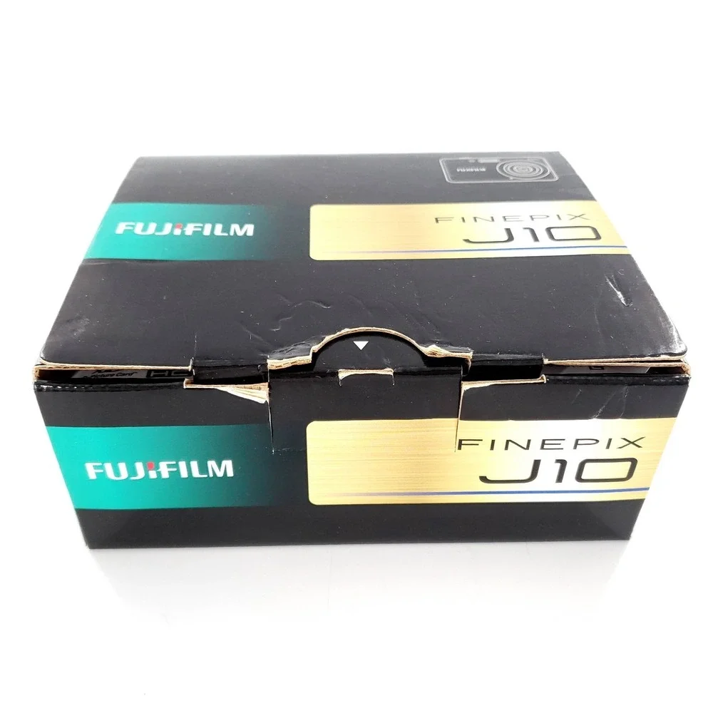 Fujifilm FinePix J Series J10 8.2MP Digital Camera Black Complete In Box Tested
